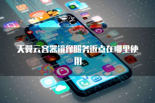 天翼云容器镜像服务返点在哪里使用