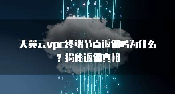 天翼云vpc终端节点返佣吗为什么?揭秘返佣真相