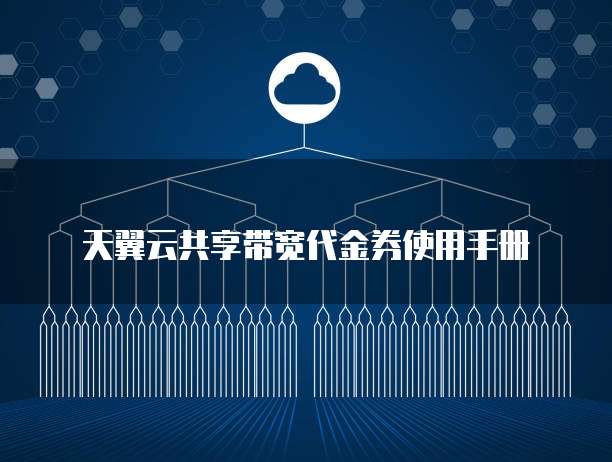 天翼云共享带宽代金券使用手册