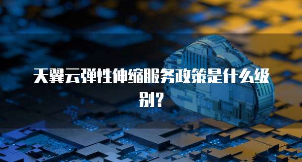 天翼云弹性伸缩服务政策是什么级别？