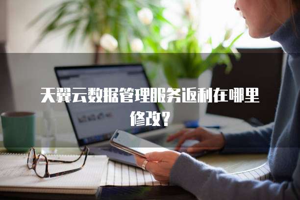 天翼云数据管理服务返利在哪里修改?