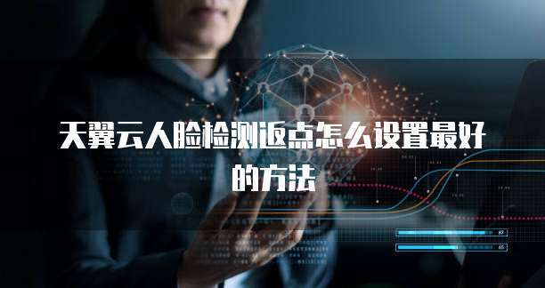 天翼云人脸检测返点怎么设置最好的方法