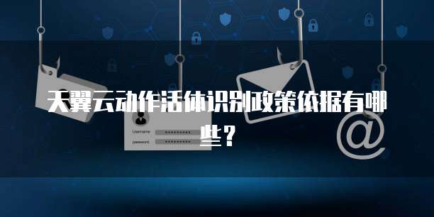 天翼云动作活体识别政策依据有哪些?