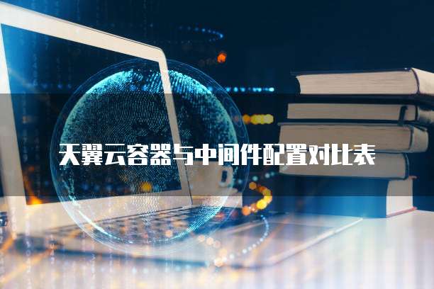 天翼云容器与中间件配置对比表