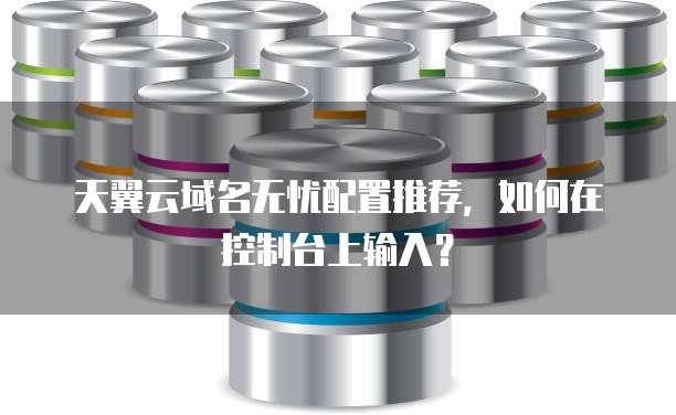 天翼云域名无忧配置推荐，如何在控制台上输入？