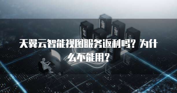 天翼云智能视图服务返利吗？为什么不能用？