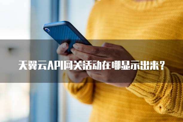 天翼云API网关活动在哪显示出来?