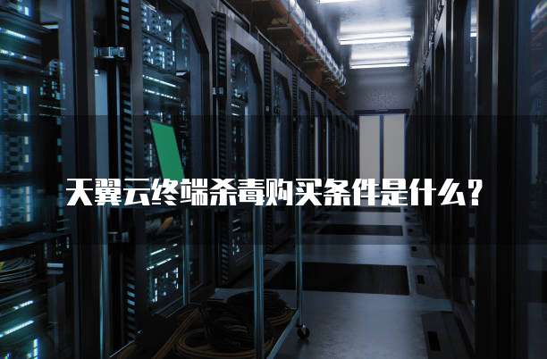 天翼云终端杀毒购买条件是什么?