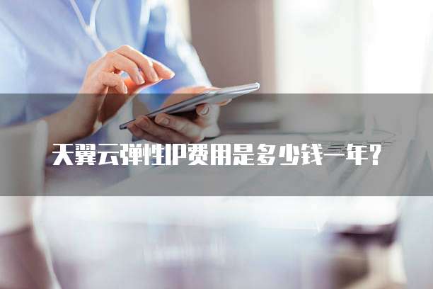 天翼云弹性IP费用是多少钱一年?