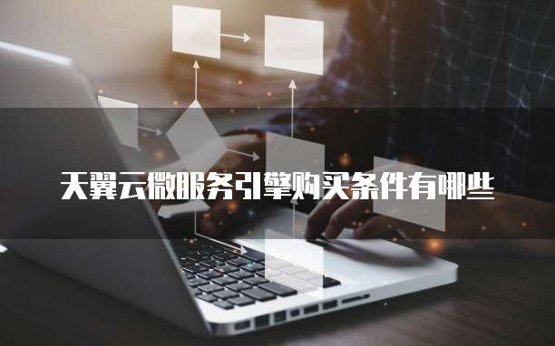 天翼云微服务引擎购买条件有哪些