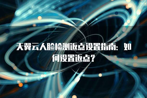 天翼云人脸检测返点设置指南:如何设置返点?