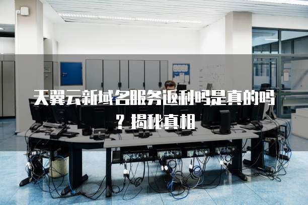 天翼云新域名服务返利吗是真的吗?揭秘真相