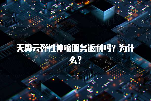 天翼云弹性伸缩服务返利吗?为什么?