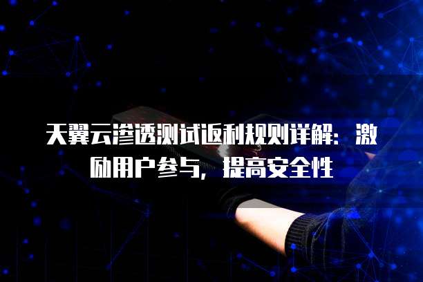 天翼云渗透测试返利规则详解:激励用户参与,提高安全性