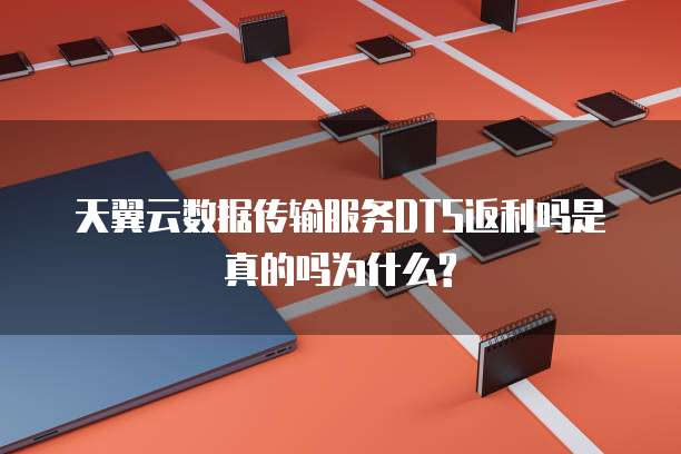天翼云数据传输服务DTS返利吗是真的吗为什么?
