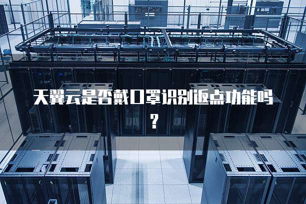 天翼云是否戴口罩识别返点功能吗?
