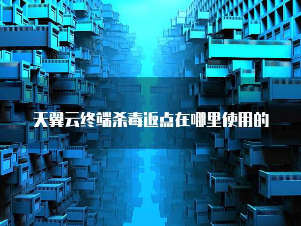 天翼云终端杀毒返点在哪里使用的