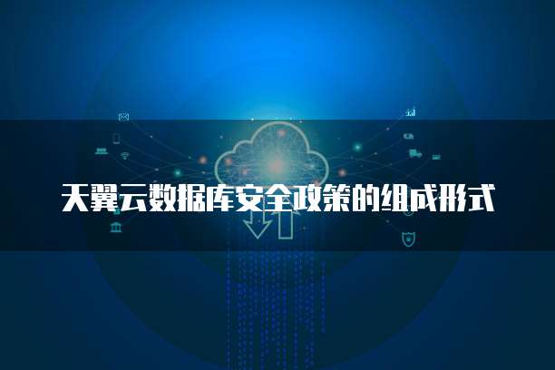 天翼云数据库安全政策的组成形式