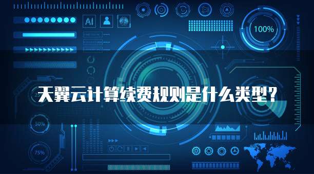 天翼云计算续费规则是什么类型?