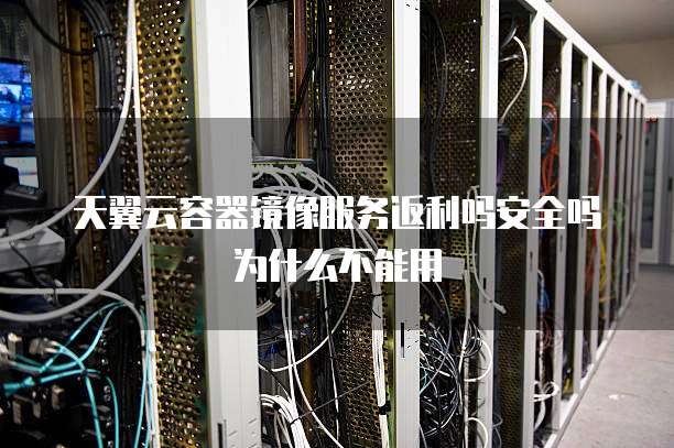 天翼云容器镜像服务返利吗安全吗为什么不能用