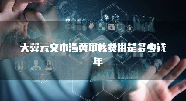 天翼云文本涉黄审核费用是多少钱一年
