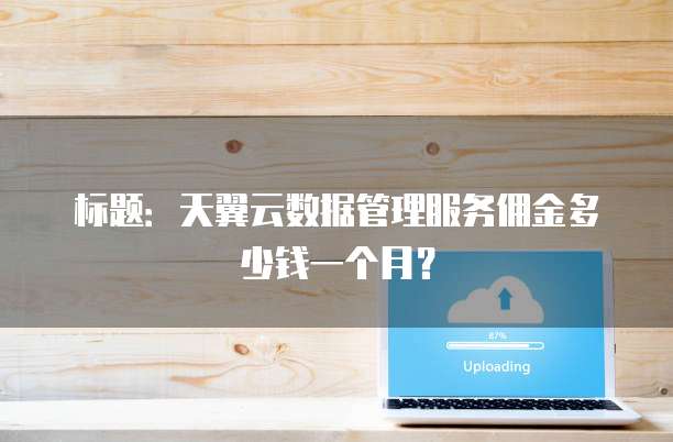 标题:天翼云数据管理服务佣金多少钱一个月?