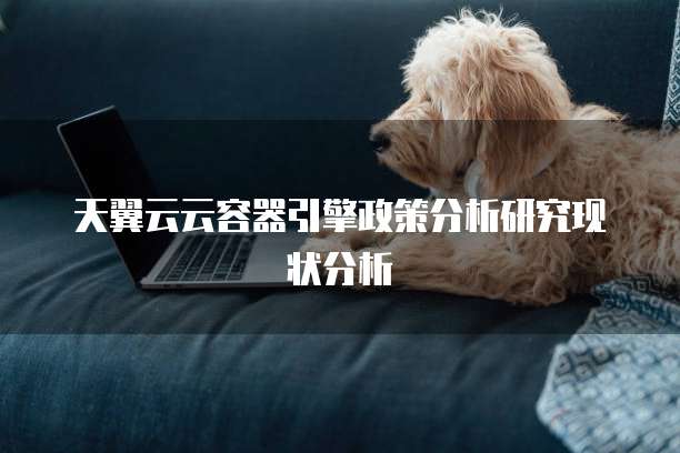 天翼云云容器引擎政策分析研究现状分析