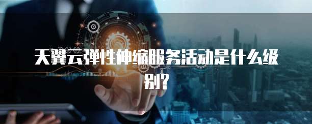 天翼云弹性伸缩服务活动是什么级别?