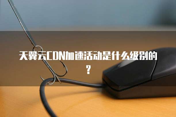 天翼云CDN加速活动是什么级别的?