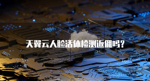 天翼云人脸活体检测返佣吗？