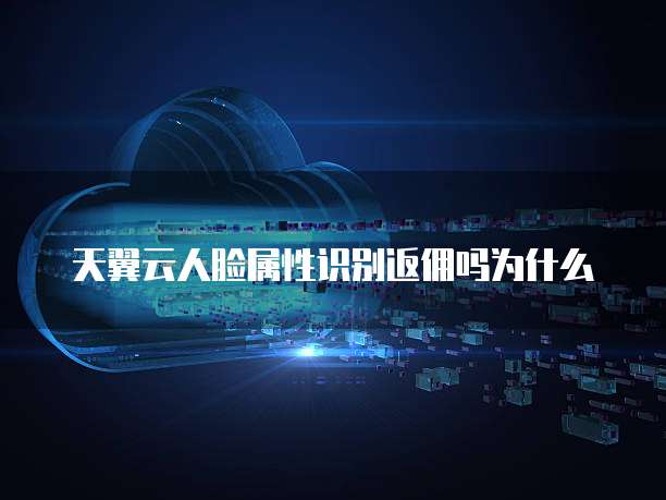 天翼云人脸属性识别返佣吗为什么