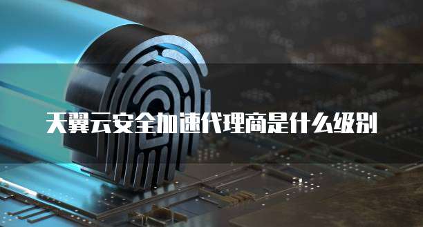 天翼云安全加速代理商是什么级别