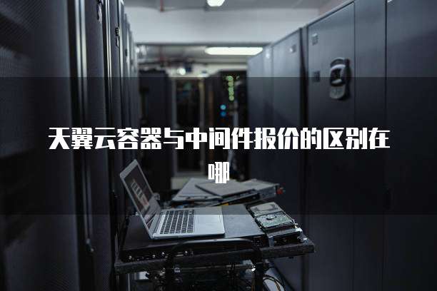 天翼云容器与中间件报价的区别在哪