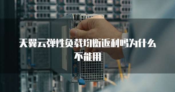 天翼云弹性负载均衡返利吗为什么不能用