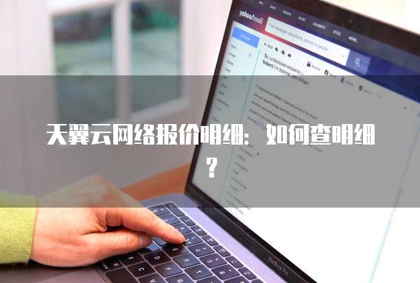 天翼云网络报价明细:如何查明细?