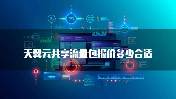 天翼云共享流量包报价多少合适