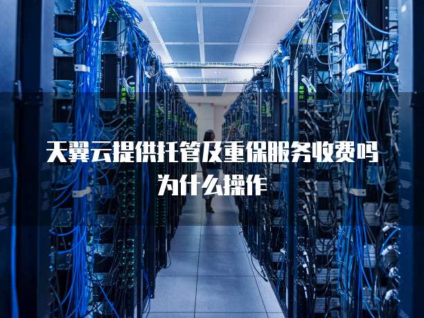 天翼云提供托管及重保服务收费吗为什么操作