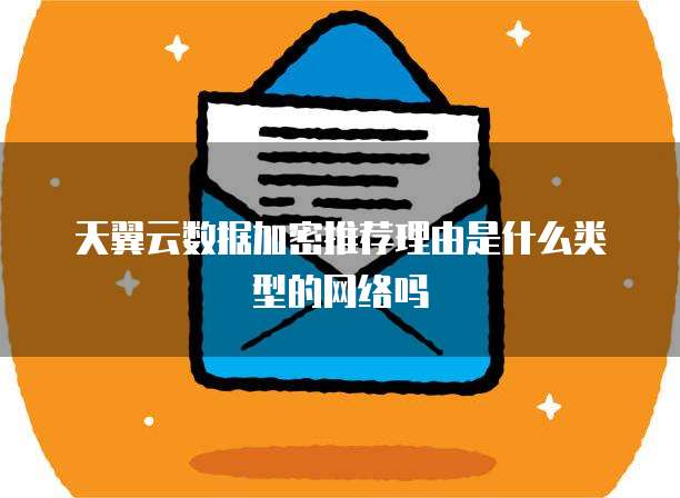 天翼云数据加密推荐理由是什么类型的网络吗