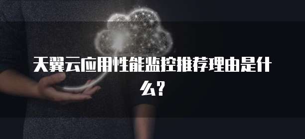 天翼云应用性能监控推荐理由是什么?