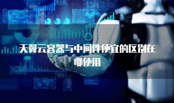 天翼云容器与中间件便宜的区别在哪使用