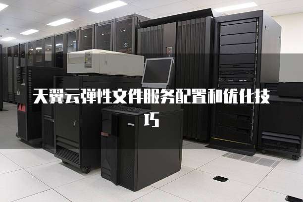 天翼云弹性文件服务配置和优化技巧