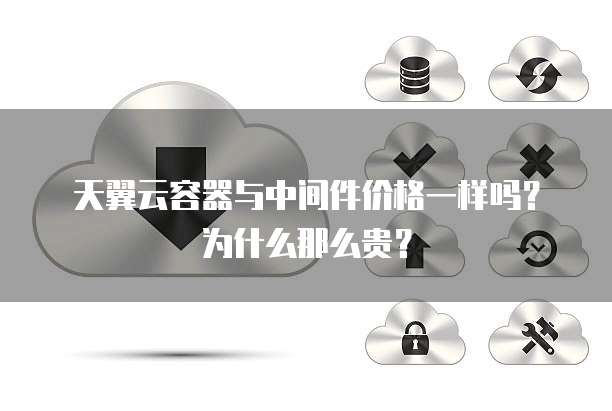 天翼云容器与中间件价格一样吗?为什么那么贵?