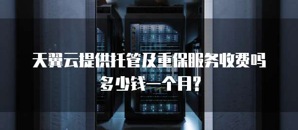 天翼云提供托管及重保服务收费吗多少钱一个月?