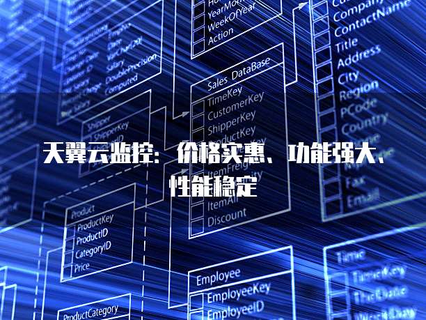 天翼云监控：价格实惠、功能强大、性能稳定