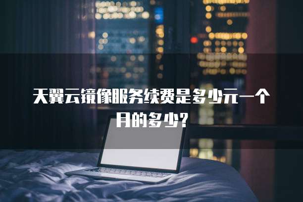 天翼云镜像服务续费是多少元一个月的多少?