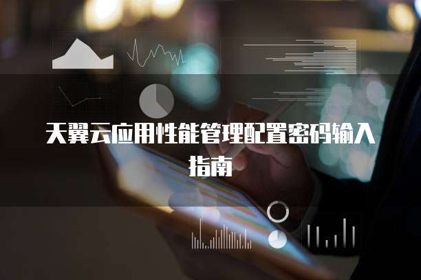 天翼云应用性能管理配置密码输入指南