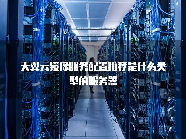 天翼云镜像服务配置推荐是什么类型的服务器