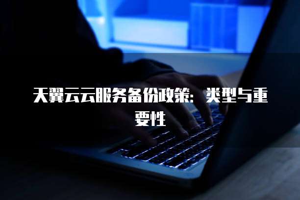 天翼云云服务备份政策：类型与重要性