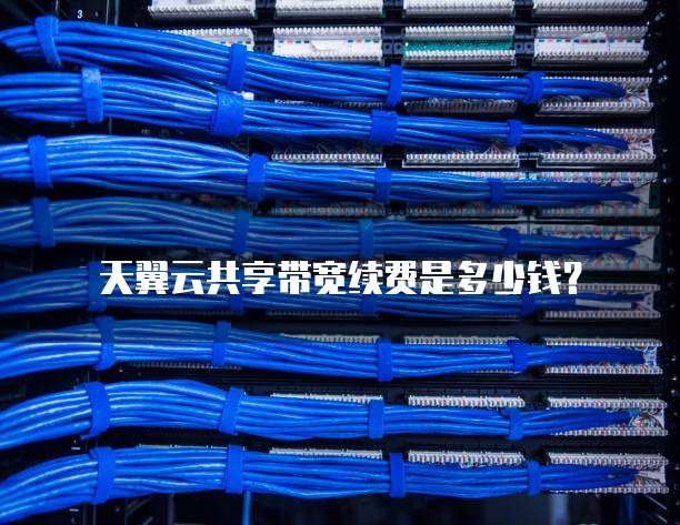 天翼云共享带宽续费是多少钱？