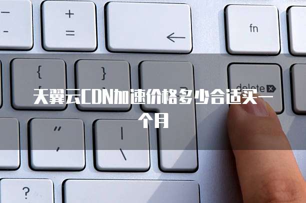 天翼云CDN加速价格多少合适买一个月